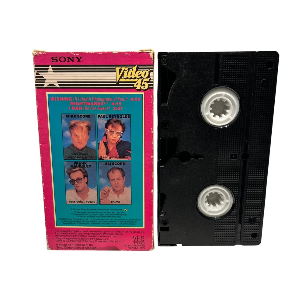 A Flock Of Seagulls VHS VIDEO 1983 electronic rock wishing nightmares V10 - Image 2 of 4