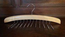 Ohuhu Wooden 24 Neck Tie Belt Wood Hanger Scarf Holder Closet Organizer Rack