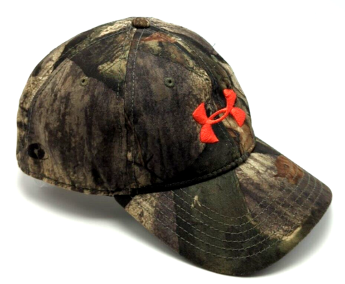 UNDER ARMOUR hat camouflage adjustable snapback cap orange logo - Picture 4 of 8