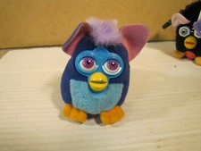 Happy Meal Toy 4 - Vintage Furby Key Chain Aqua Purple c 2000