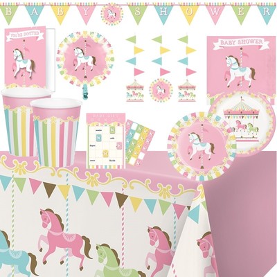 Carousel Horse Party Supplies Tableware Balloons Decorations