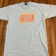 VTG 1990 Tuuri 10k Screen Stars Best Single Stitch T Shirt Adult Large Blue USA