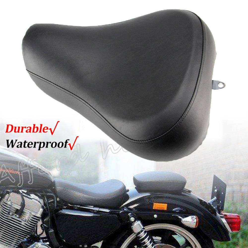 Sitzkissen Für Motorräder Motorrad Leder Solo Sitz, Motorrad Sitz Mit Frühling Grundplatte Für Bobber Sportster XL1200 883 48 Dyna Softail(Braun Sitzkissen Für Motorradfahrer