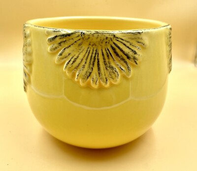 Destinos sa Made In Portugal Pottery Crock Vase Planter 5.5  Tall, 6  Wide
