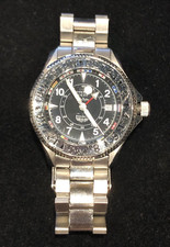 OROLOGIO SUBACQUEO ENZO MAJORCA DEEP IMMERSION 100M TUTTO INOX RARO QUADRANTE BANDIERA OMAGGIO