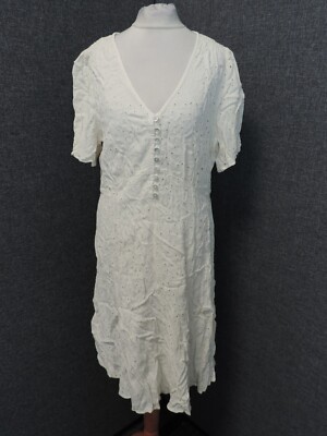 Ghost Francesca Kiera Kleid Ivory UK XL UVP 120£ LN121 NN 07