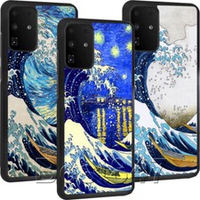 Funda de teléfono The Great Wave off Kanagawa Van Gogh para Samsung S20/S21/S22U cubierta