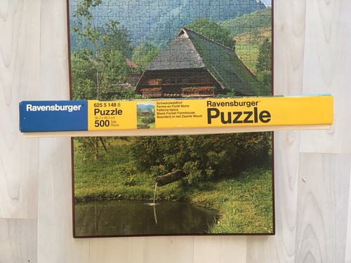 Puzzle completo vintage Ravensburger Schwarzwaldhof 500 piezas 62551488 antiguo - Imagen 3 de 7