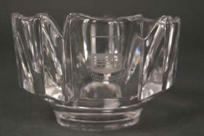 Orrefors Corona Lars Hellsten Kristall Schale Sweden Schweden Crystal bowl