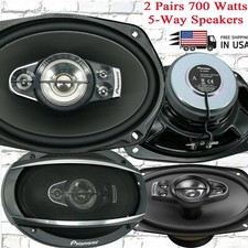 4x Pioneer 700 Watts 6" x 9" 5-Way Coaxial Car Audio Speakers REPLACED tsa6990f