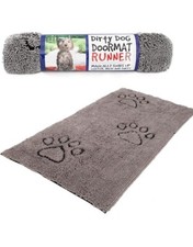 Dog Gone Smart Dirty Dog Door Mat Runner Grey 60 x 30