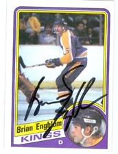 Brian Engblom autographed Hockey Card (Los Angeles Kings) 1984 Topps #65