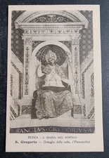 vtg art postcard S Gregorio Roma S Maria del Popolo Pinturicchio vault detail