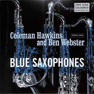 Ben Webster Coleman Hawkins / BLUE SAXOPHONES (Cool Blue LP) / Vinyl Passion / 