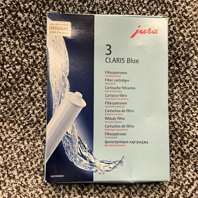 Jura Claris Blue Water Filter 3 Pack BRAND NEW 