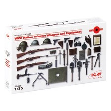 ICM 35686 Plastic model kit Scale 1:35 WWI Italian infantry weapon and equipment