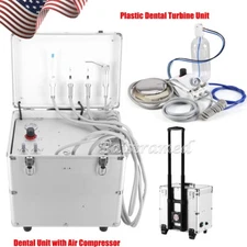 Tragbare zahnärztliche Liefereinheit ölfreier Luftkompressor/Turbineneinheit 4H