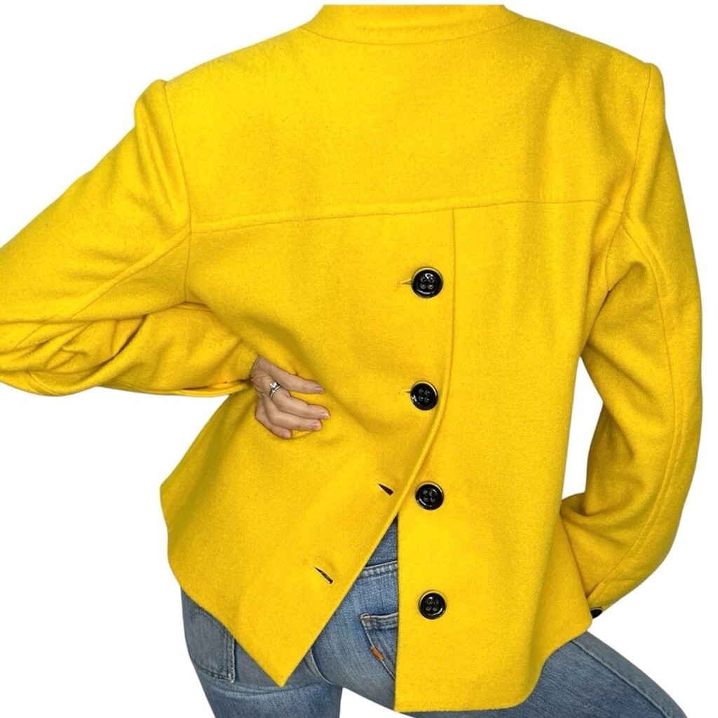 Spanner button back wool blend double breasted pe… - image 1