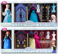 Frozen Elsa Anna Wardrobe Doll Sets Giftsets Mini Disney Store Playsets