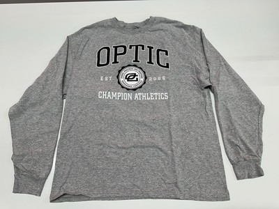 OpTic Gaming x Champion Mens Long Sleeve T Shirt Gray Hecz Scump