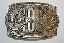 Vintage Commemorative 100 Years of Telephone Industry High End Belt Buckle Rare