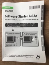 Canon Powershot SD600 Software Starter Guide English ONLY