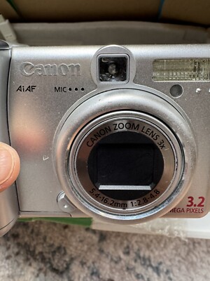 Canon Powershot A75 Compact Digital Camera Silver 3.2 Mega Pixels Parts
