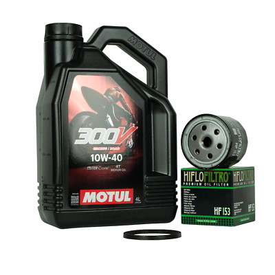 Set Öl Ölfilter Motul 300V 10W40 für: Ducati 800 / 1000 / 1100 Monster Evo S S2R