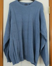 Arrow Long Sleeve Blue Knit Sweater Size XL Cotton