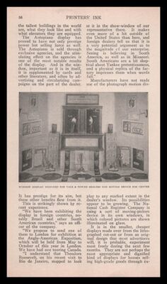 1914 Yale & Towne Dealer Motion Device Retail Store Display Vintage Print Ad