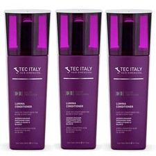 Tec Italy Lumina Purple Conditioner for blond gray hair 10.1 oz - 3 Pack