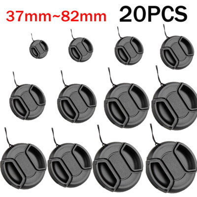 20Pcs Universal Snap-On Front Lens Cap Cover for Canon Nikon SLR DSLR Camera