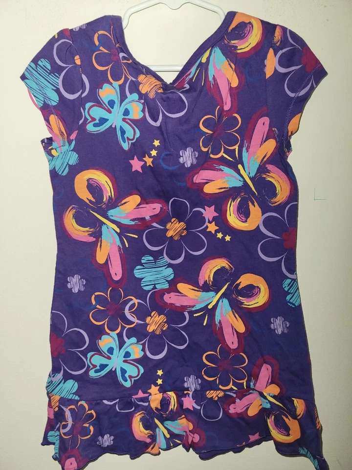 Circo Purple Floral Summer Dress Girls Small 6-6X NEW - Image 2 of 4