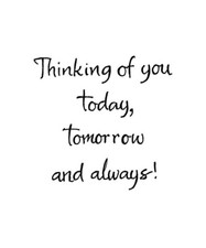 Today Tomorrow Always Saying Wood Mounted Rubber Stamp NORTHWOODS CC11078 New