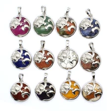 Crystal Chakra Turtle Animal Tortoise Pendant Stone Quartz Necklace Jewelry Gift