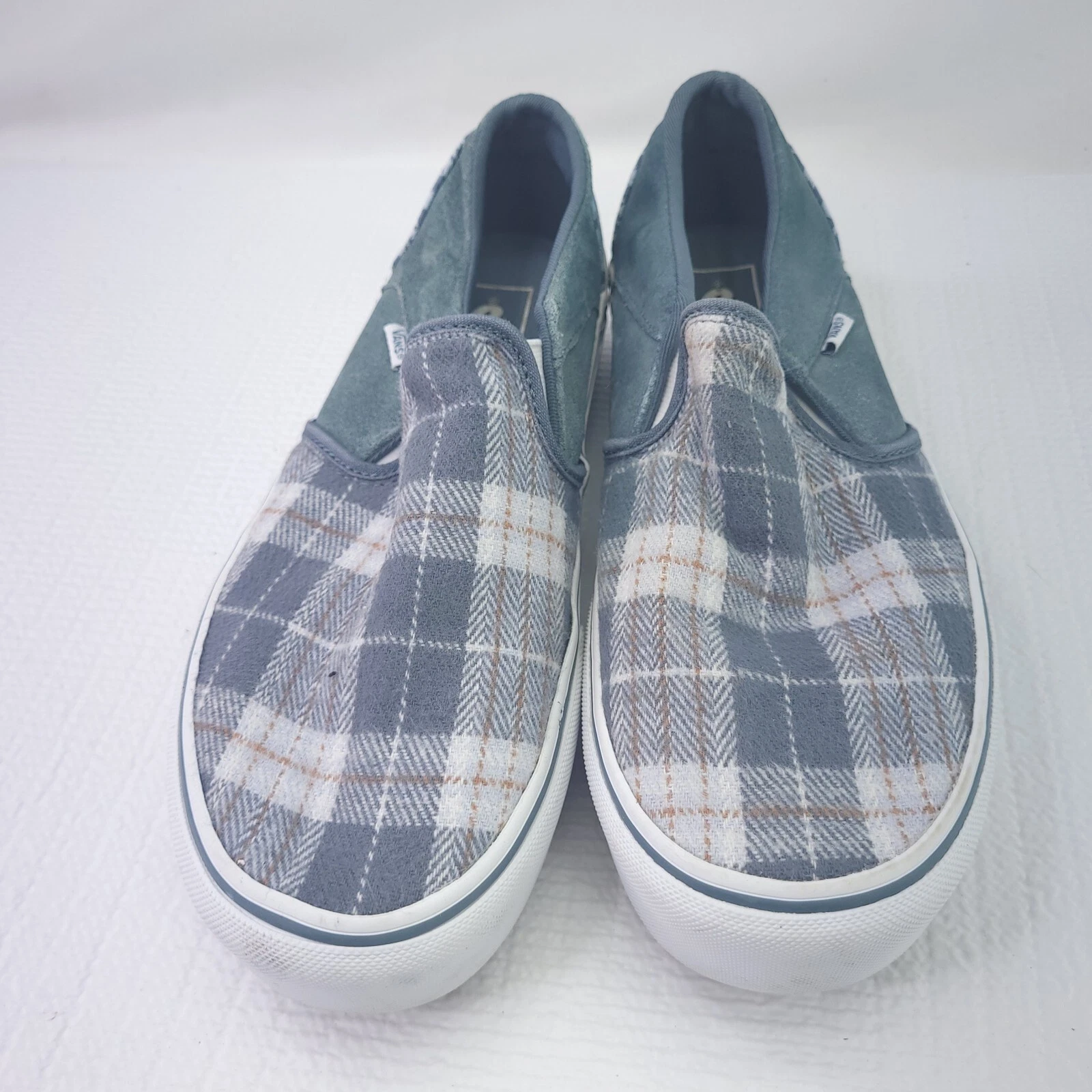 Scarpe VANS Asher platform taglia 10 mocassini slip on a quadri donna comode basse