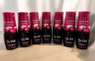 Lot of 7 Sodastream Dr. Pete Sparkling Drink Mix 14.9oz each, NEW/SEALED