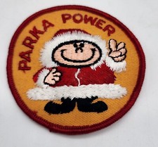 Vintage 1970's Parka Power Sew On Embroidered Hat/Jacket Patch
