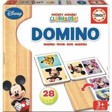 - 16037 - Wooden Domino - Mickey and Minnie 3 years to 5 years Cranberry