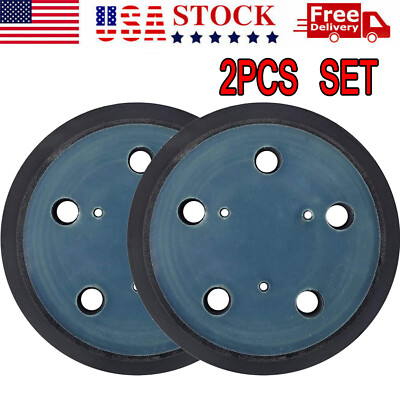 2Pcs 5in 5 Hole Hook & Loop Sander Sanding Pad For Porter Cable 13904 13909 333