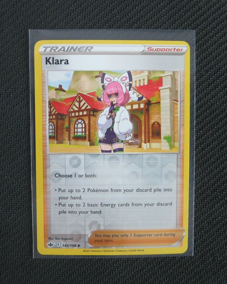 1x Klara 145/198 REVERSE HOLO Chilling Reign Pokemon TCG Card | eBay