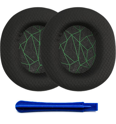 OHRPOLSTER SCHWAMMPOLSTER FÜR STEELSERIES ARCTIS 1 3 5 7 9 PRO GRÜN