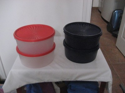 .TUPPERWARE COOKIE CANISTERS COLOR CHOICE MIP USA MADE  FREE SHIP