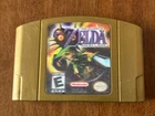 The Legend of Zelda: Majora's Mask N64 GOLD Holographic Authentic Tested
