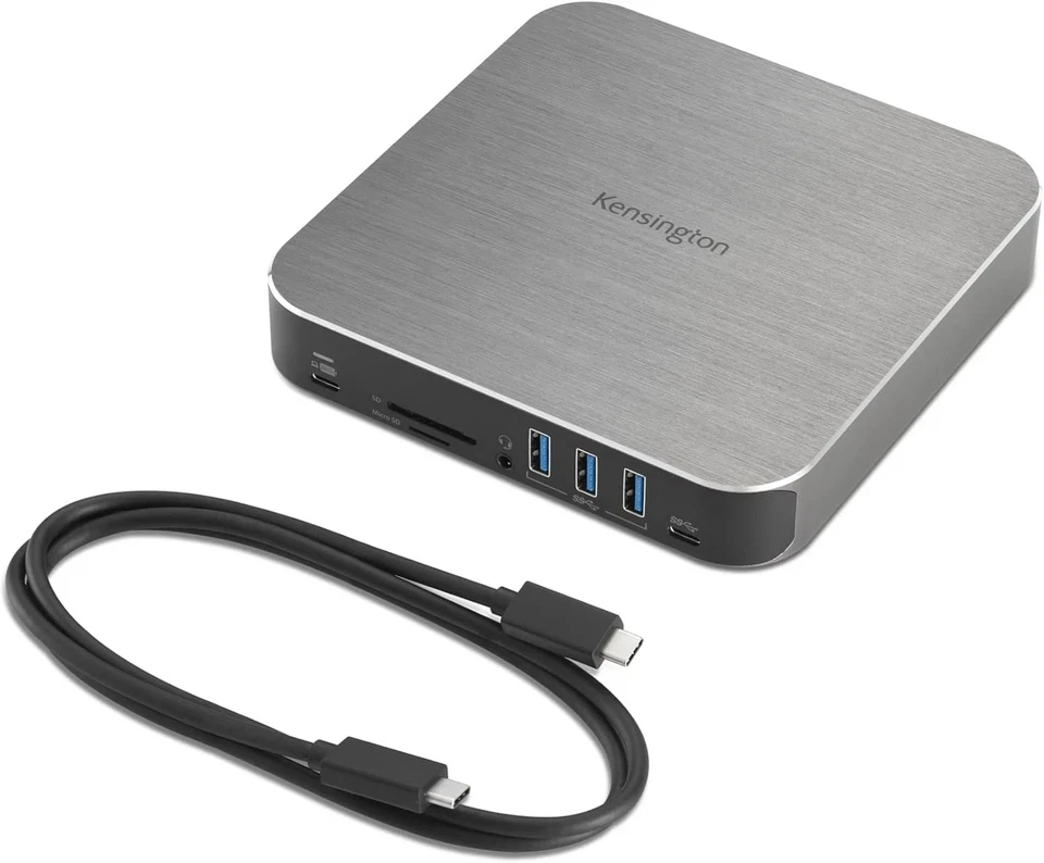 Base de doble pantalla Kensington AD220S3 MacBook M1 M2 M3 M4 USB-C HDMI 85W Foto 2 de 2