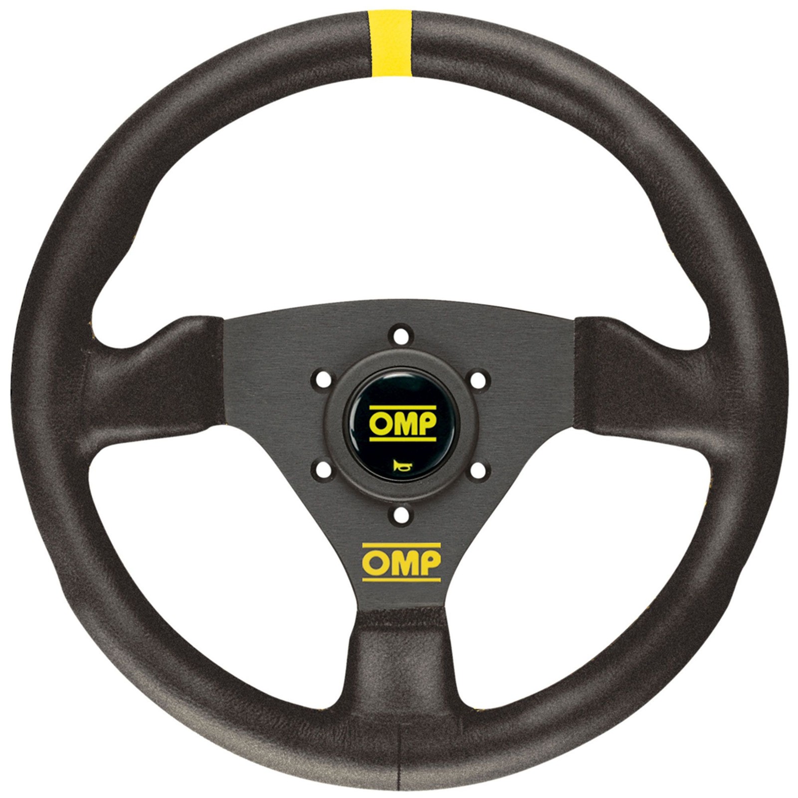 OMP Trecento Competition 300mm Diameter Steering Wheel, Suede (Black)