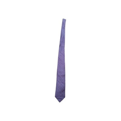 CRVD49 Vintage Krawatte Libero Milano Blau 100% Seide 80-90