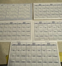 Checkbook Transaction Registers OUTDATED Calendar Check Book Register New Unused