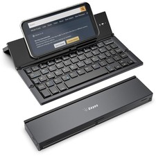 Foldable Bluetooth Keyboard Portable Folding Wireless Keyboard with Portable ...