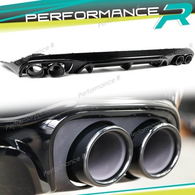 Diffusor Heckdiffusor Auspuff Schwarz für Mercedes C238 A238 AMG-Line 2016-2024